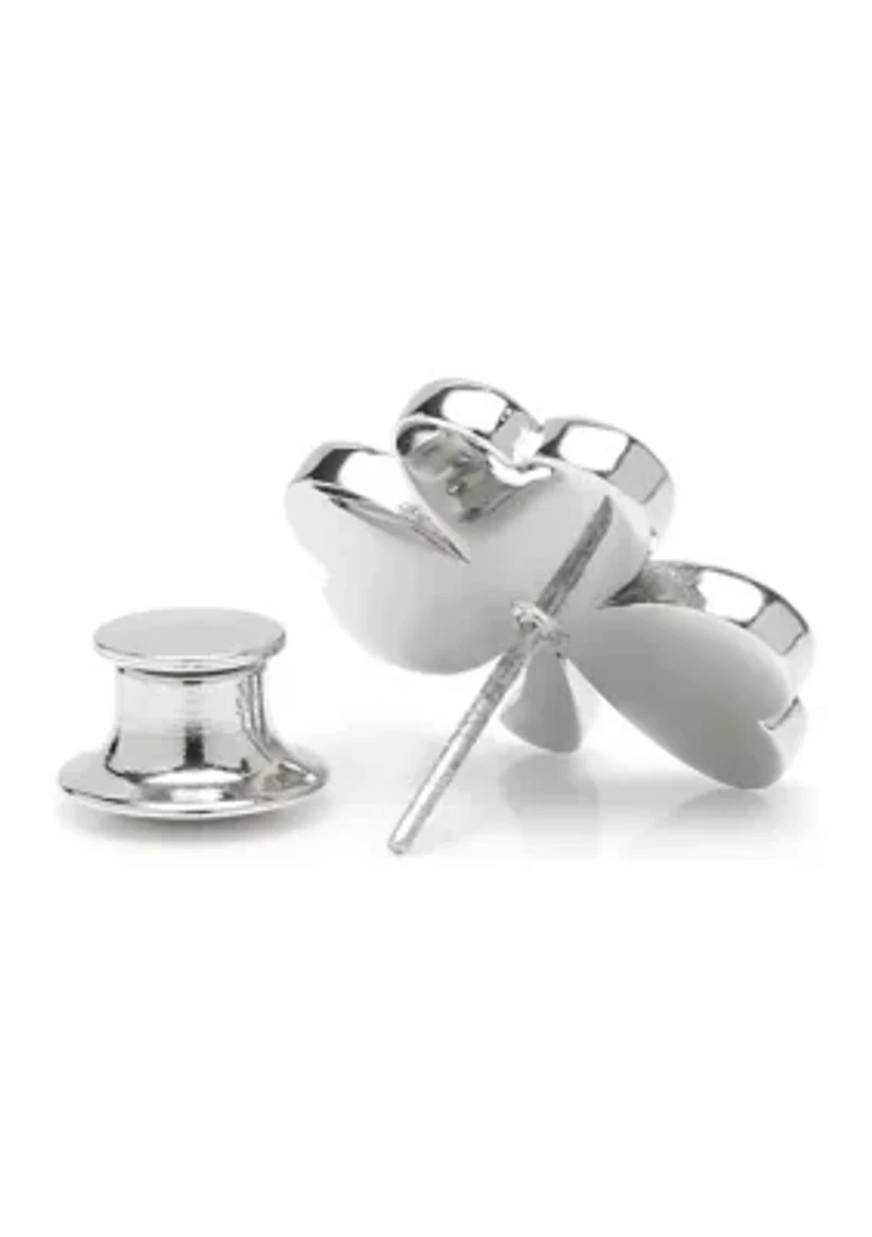 Clover Stainless Steel Lapel Pin