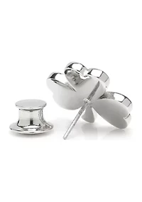 Clover Stainless Steel Lapel Pin