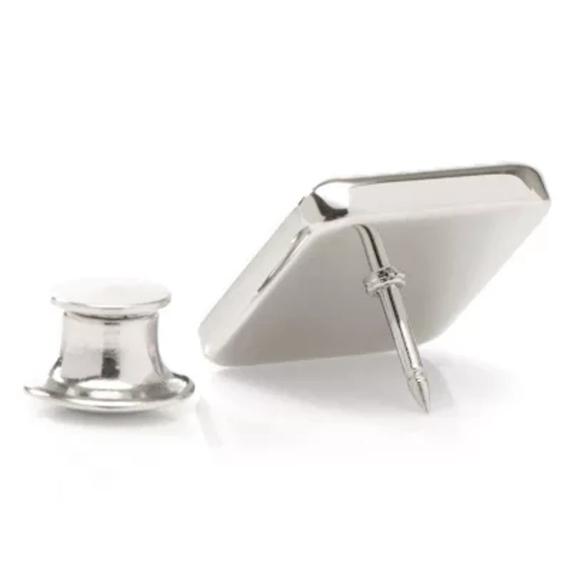 Stainless Steel Radiant Cross Lapel Pin