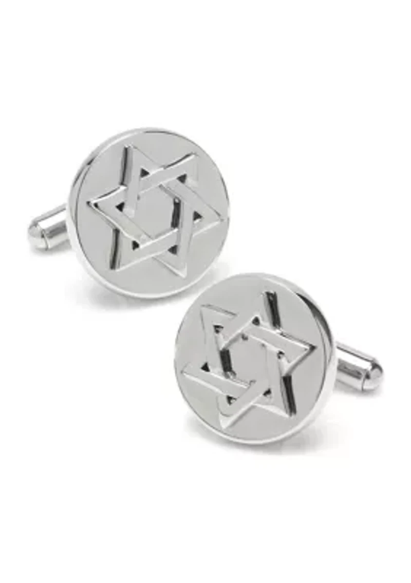 Star of David Stainless Steel Cufflinks