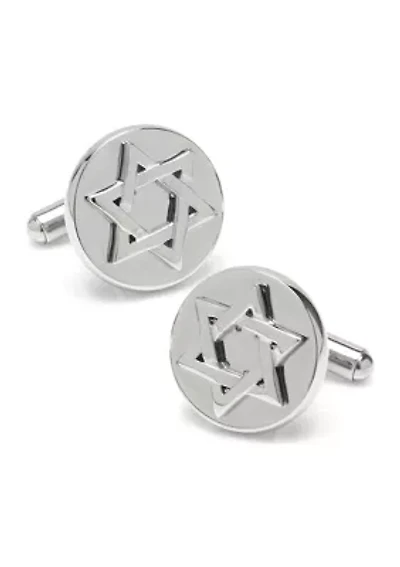 Star of David Stainless Steel Cufflinks