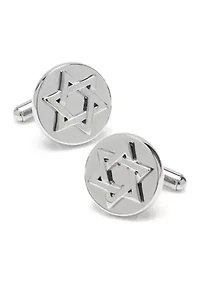 Star of David Stainless Steel Cufflinks
