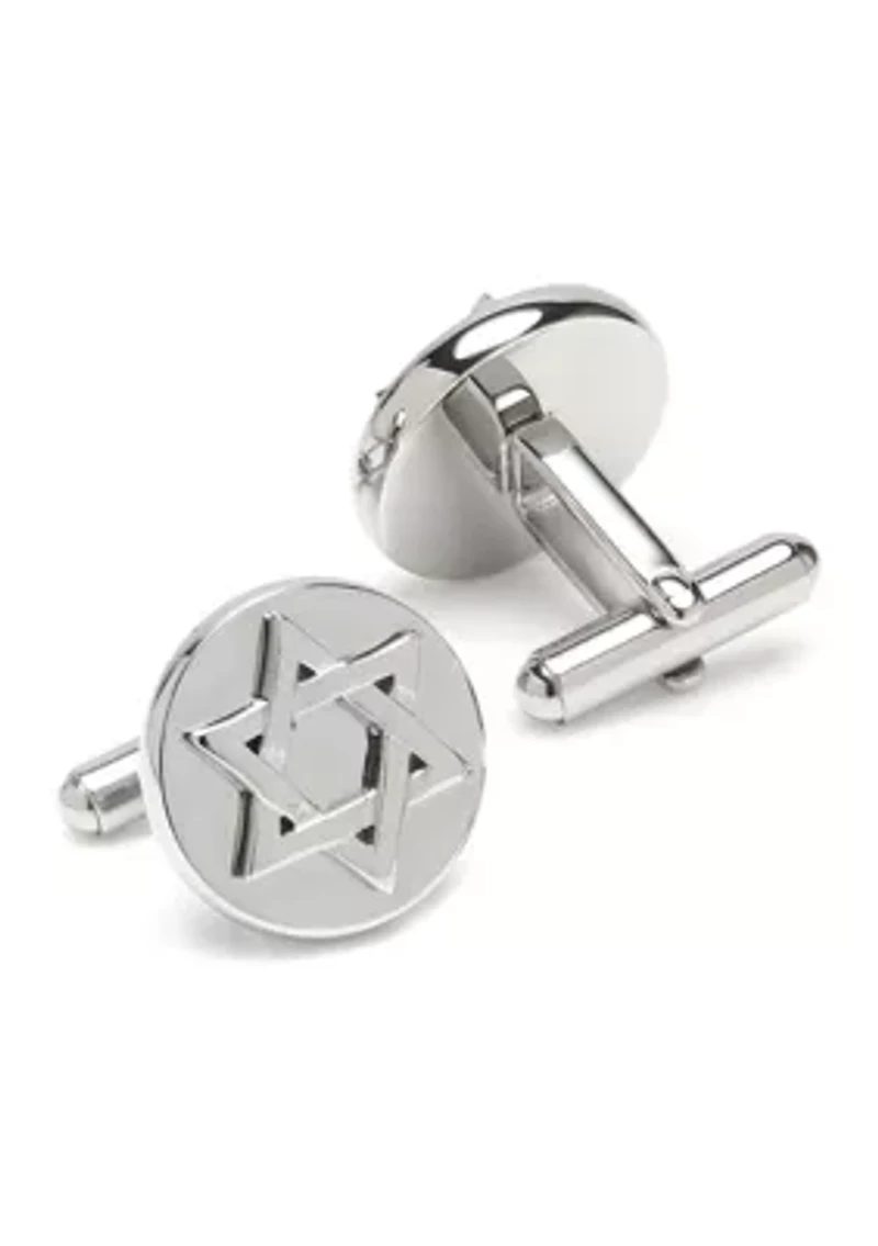Star of David Stainless Steel Cufflinks
