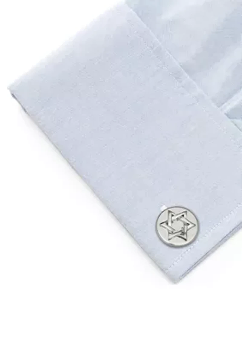 Star of David Stainless Steel Cufflinks