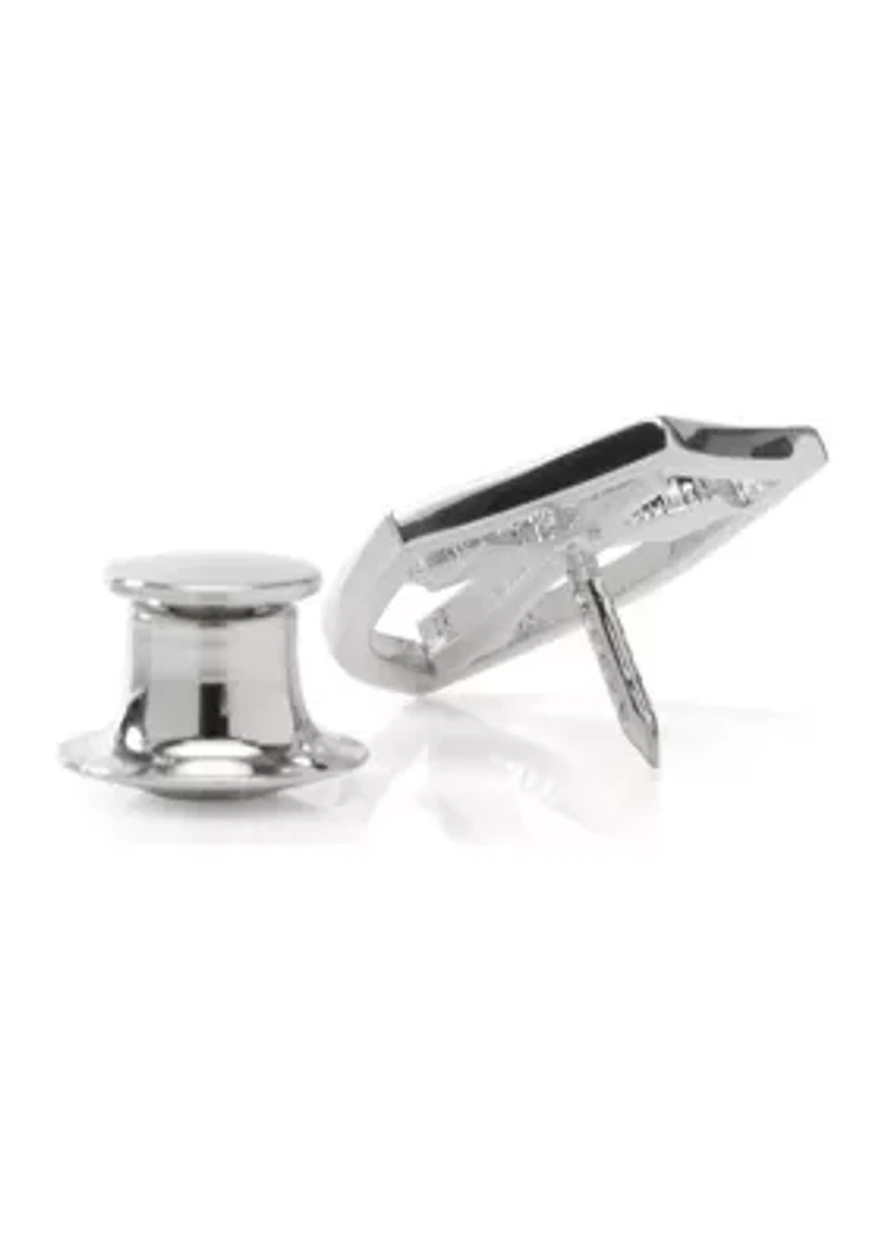 Stainless Steel Cross Shield Lapel Pin