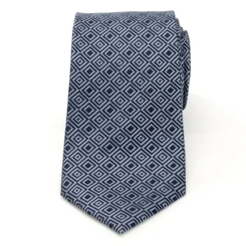 Navy Patterned Tie