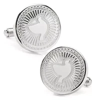 Silver Dove Radial Cufflinks