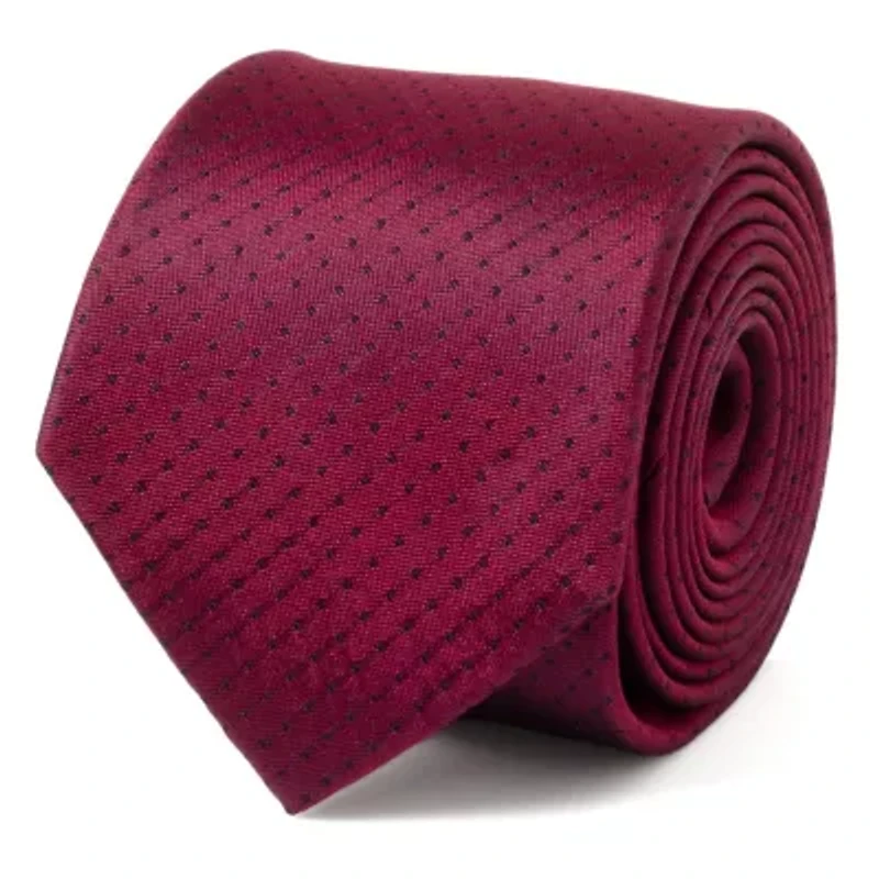 Red Pin Dot Tie