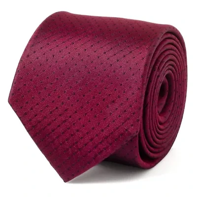 Red Pin Dot Tie
