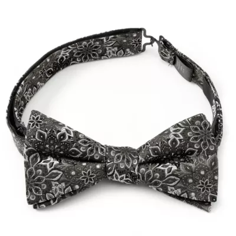 Kaleido Floral Charcoal  Bow Tie