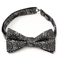 Kaleido Floral Charcoal  Bow Tie