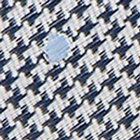 Dotted Herringbone Grey Silk Tie