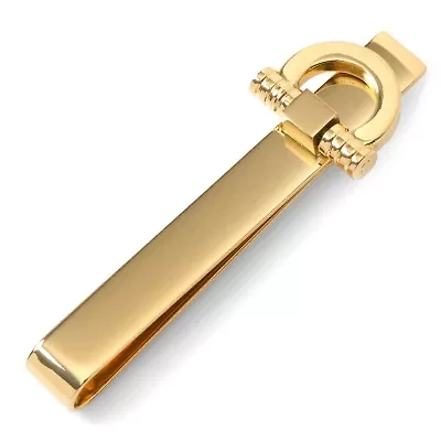 Horse Bit Gold Stainless Steel Tie Bar
