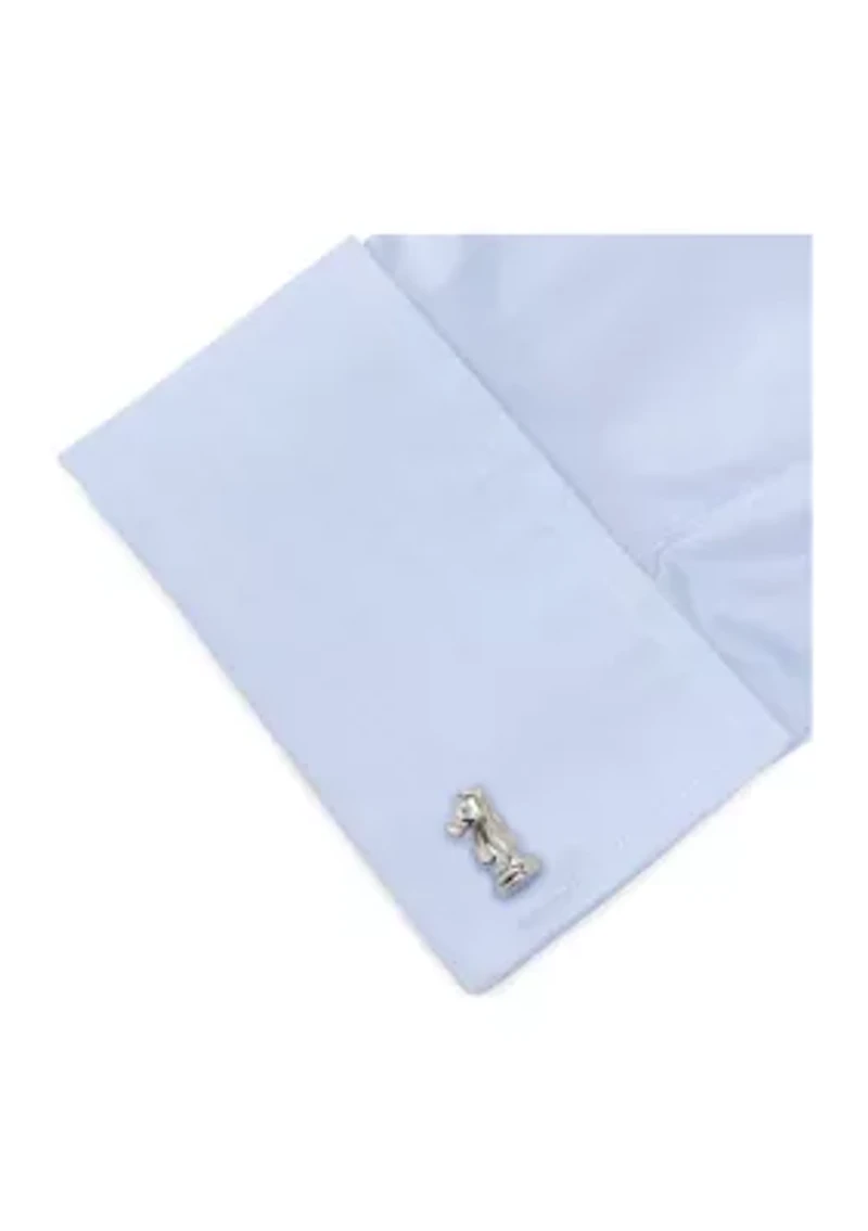 Knight and Rook Chess Piece Cufflinks