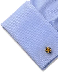 Black and Gold Knot Cufflinks