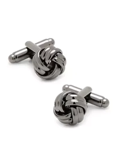 Gunmetal Knot Cufflinks
