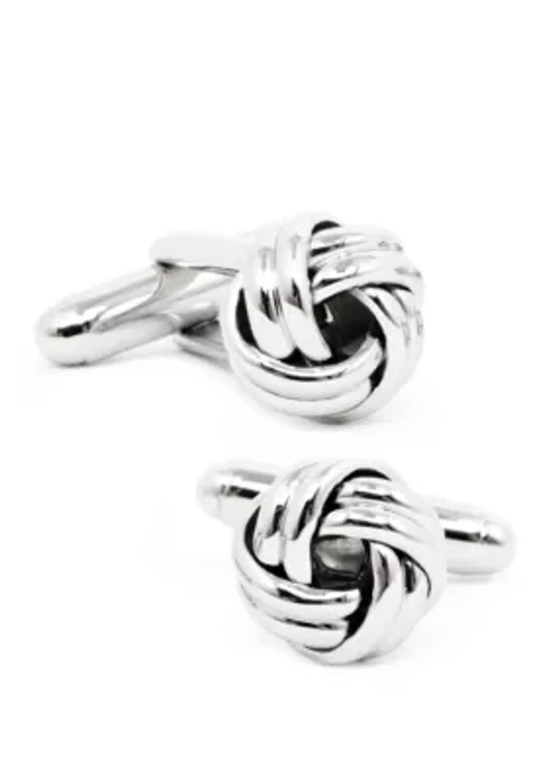 Ox & Bull Trading Co Silver Knot Cufflinks