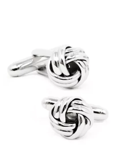 Ox & Bull Trading Co Silver Knot Cufflinks