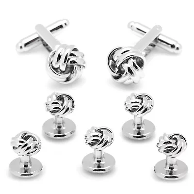Silver Knot 5-Stud Set