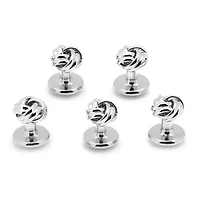 Silver Knot 5-Stud Set