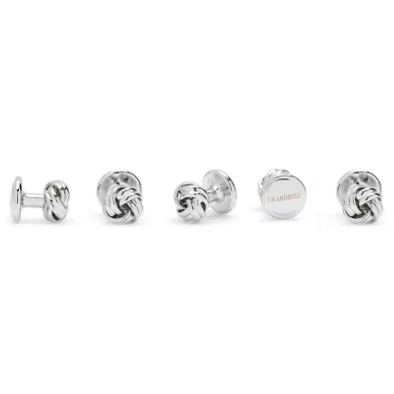 Silver Knot 5-Stud Set