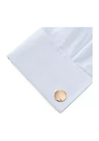 Rose Gold Line Stainless Steel Cufflinks