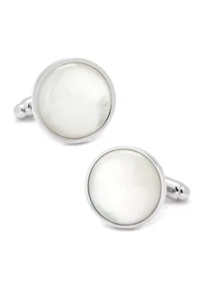 Silver and Mother of Pearl Cufflinks