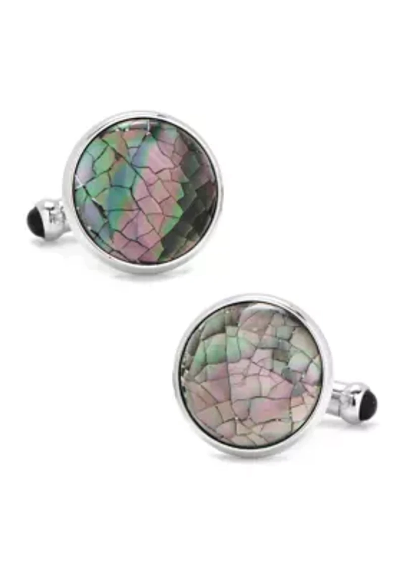 Mosaic Smoke Mother of Pearl Cufflinks