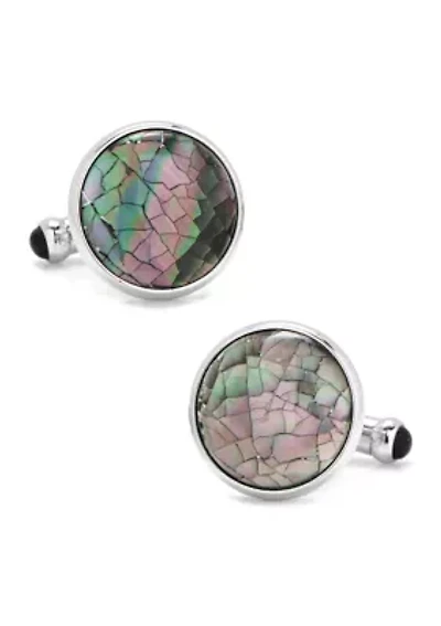 Mosaic Smoke Mother of Pearl Cufflinks