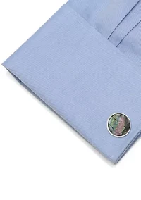 Mosaic Smoke Mother of Pearl Cufflinks