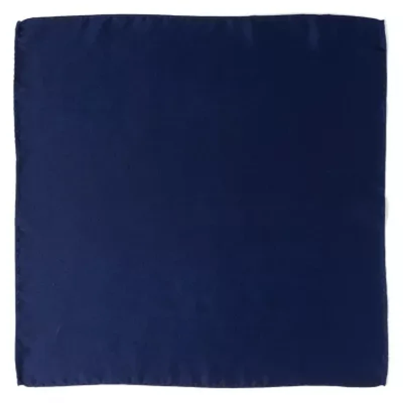 Navy Silk Pocket Square