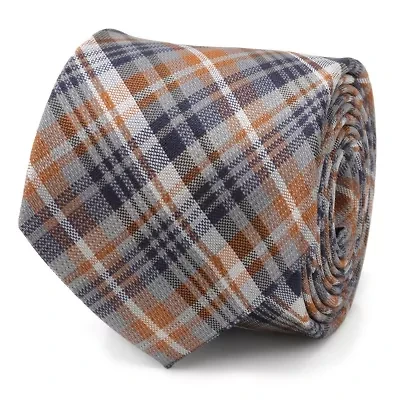 Gray Plaid Tie