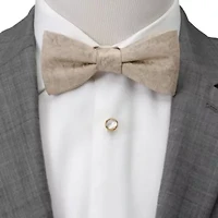 Tan Paisley Men's Bow Tie