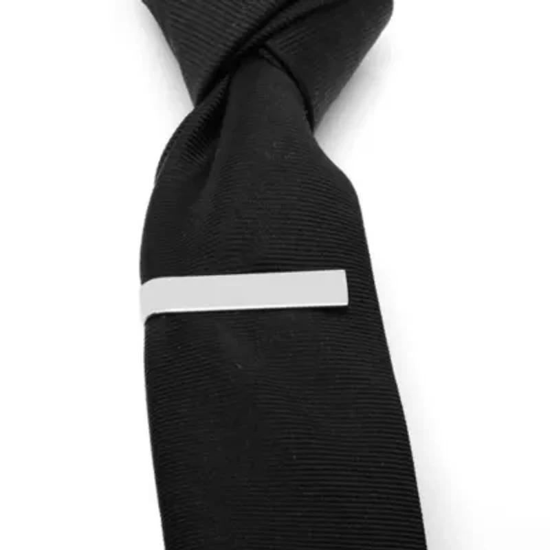 Short Stainless Steel Engravable Tie Bar