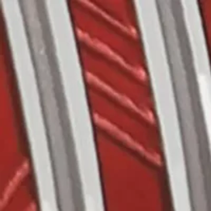 Red and Gray Striped Square Cufflinks