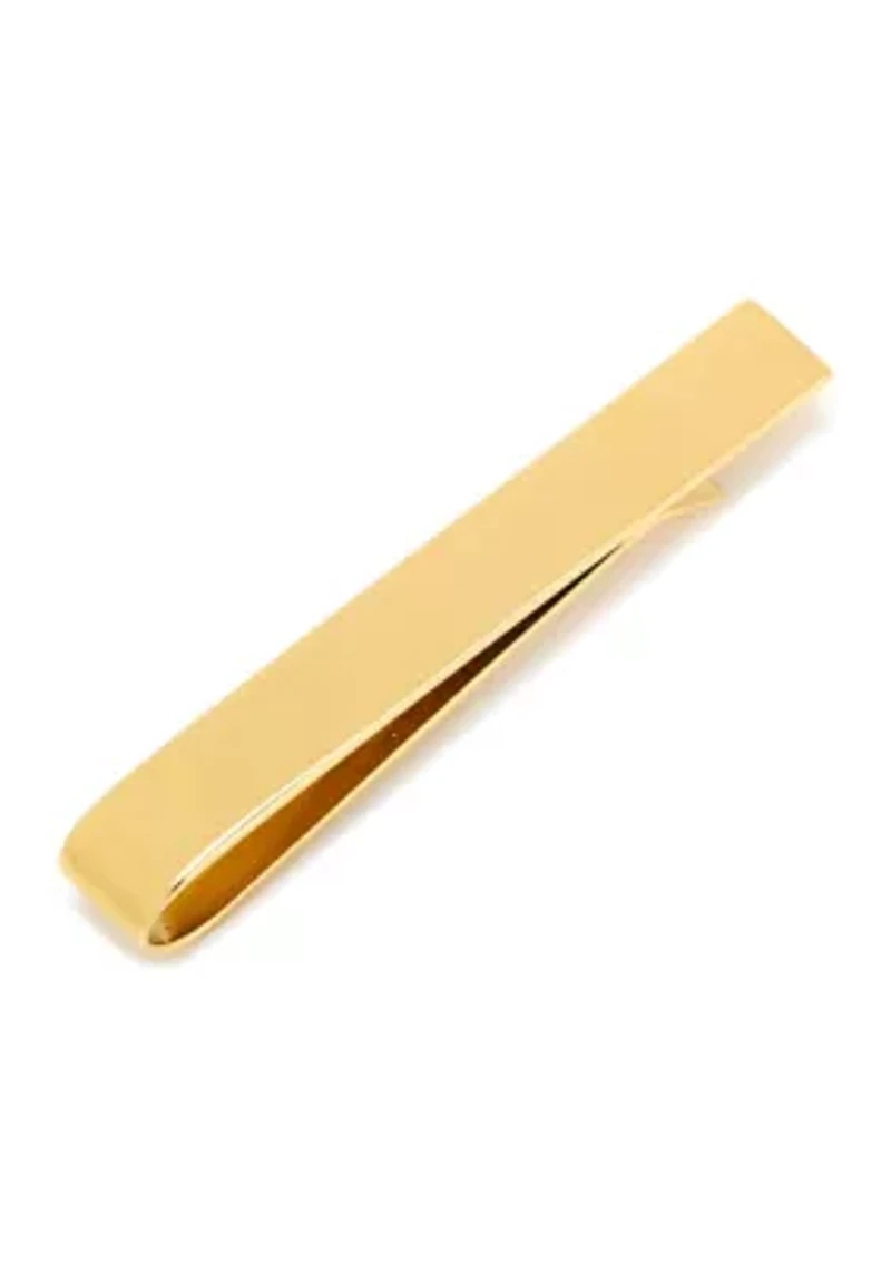Gold Plated Stainless Steel Engravable Tie Bar