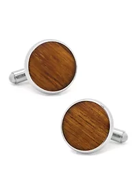 Stainless Steel Wood Cufflinks