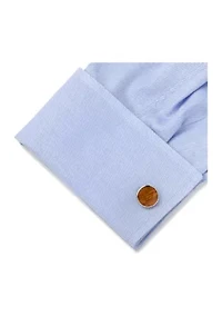 Stainless Steel Wood Cufflinks