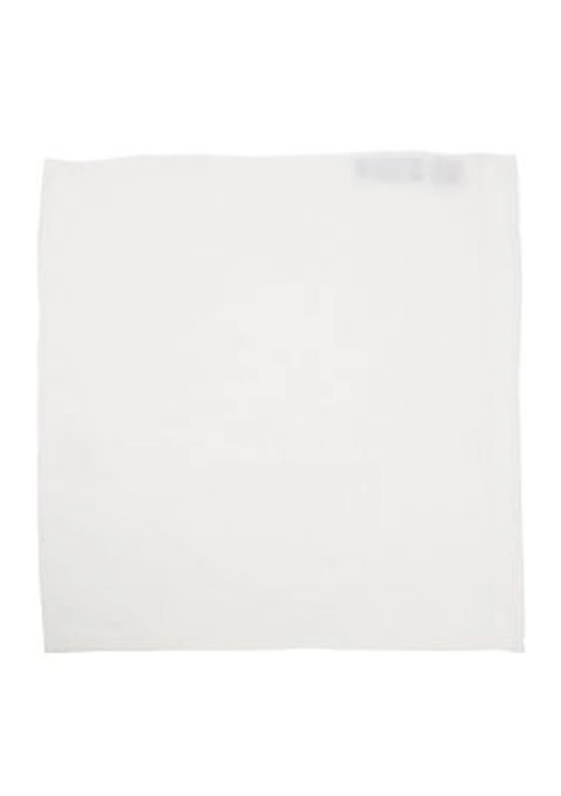 Cream Linen Pocket Square