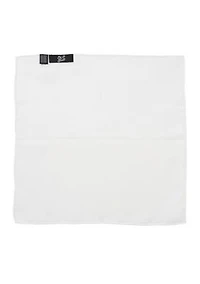 White Silk Pocket Square
