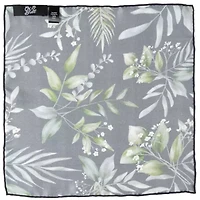 Leaf Watercolor Black Pocket Square