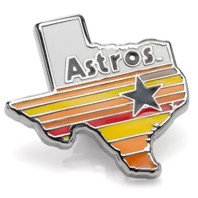 MLB Houston Astros Tequila Sunrise Lapel Pin