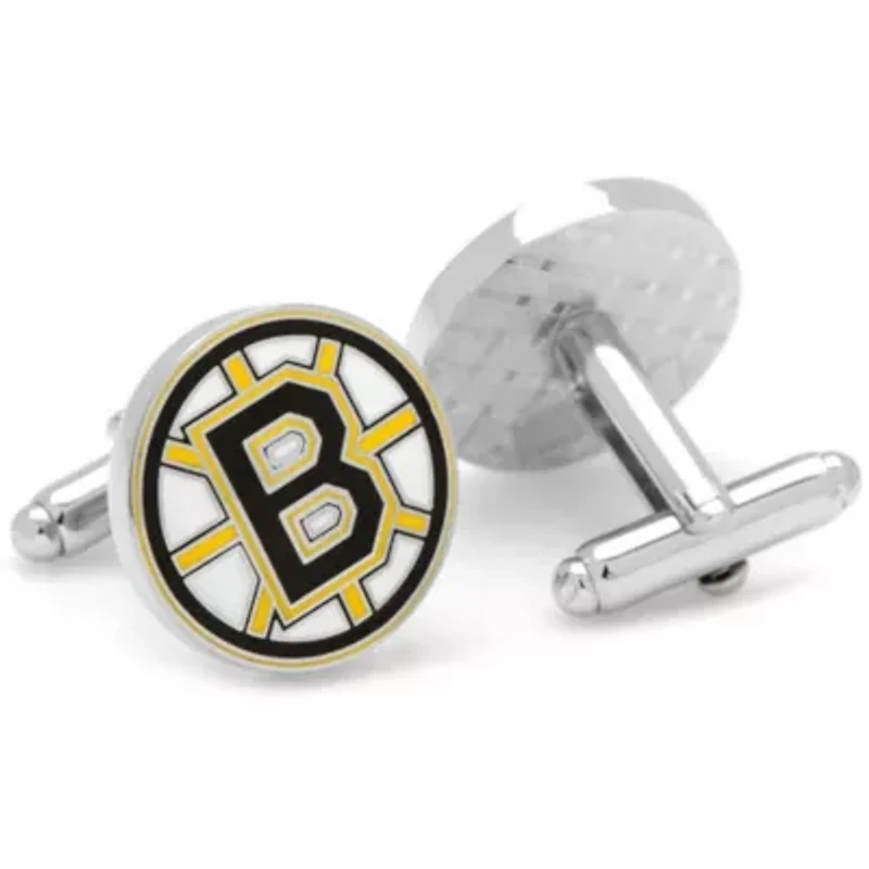 NHL Boston Bruins Cufflinks & Tie Bar Gift Set