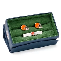 NFL Cleveland Browns Cufflinks and Tie Bar Gift Set