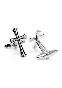 Silver Cross Cufflinks
