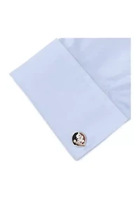 Florida State Seminole Head Cufflinks