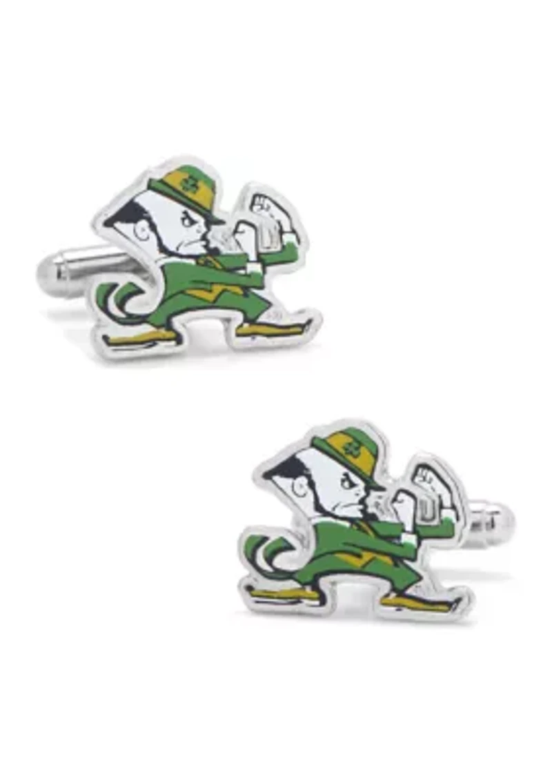 Notre Dame University Fighting Leprechaun Cufflinks