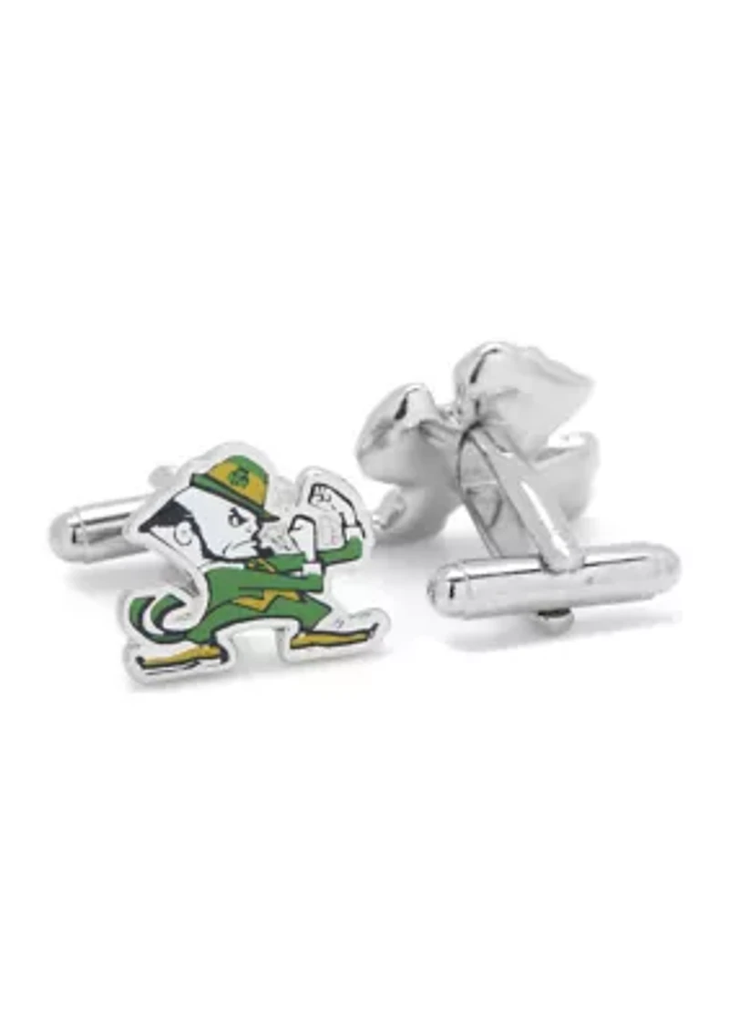 Notre Dame University Fighting Leprechaun Cufflinks