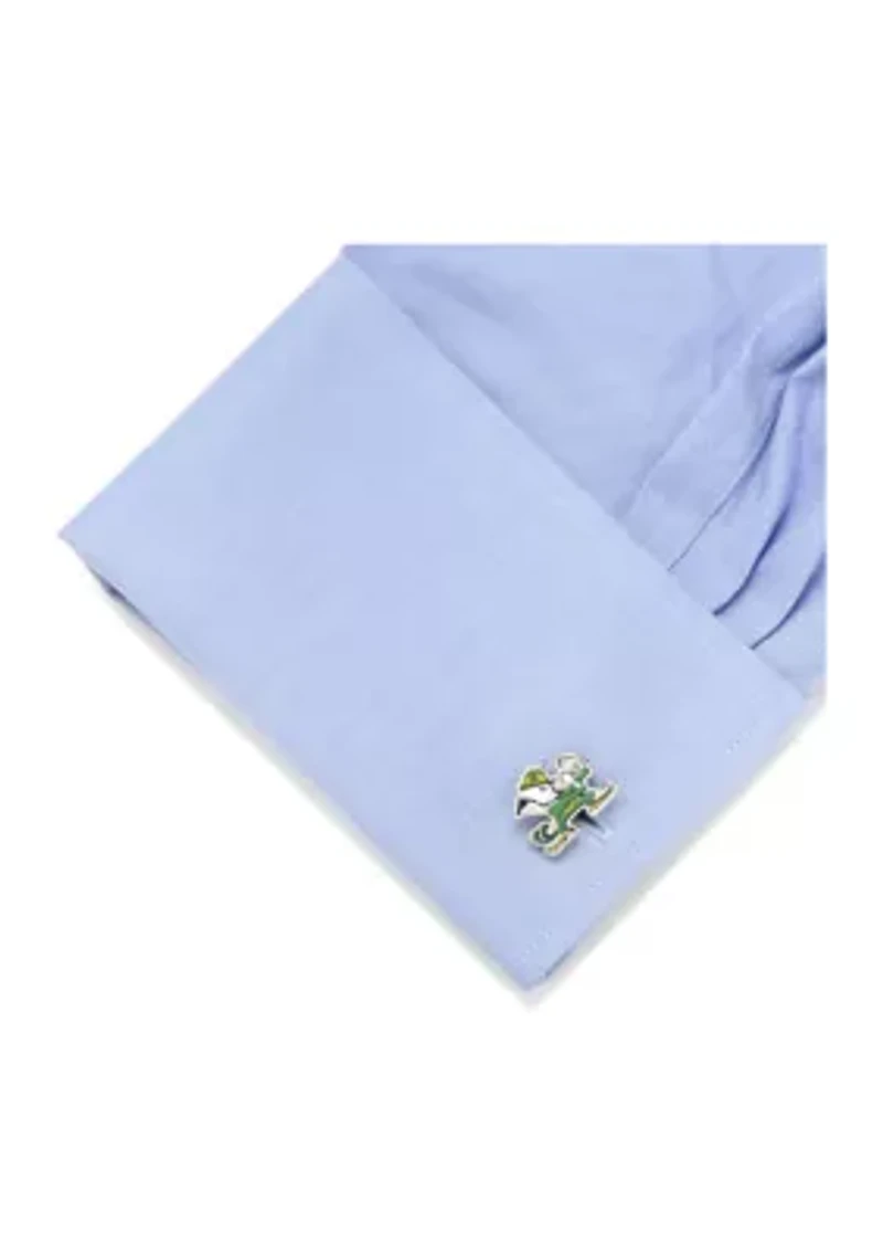 Notre Dame University Fighting Leprechaun Cufflinks