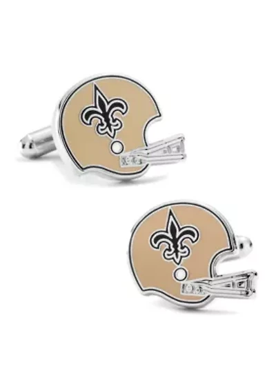 Retro New Orleans Saints Helmet Cufflinks